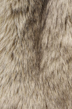 FAUX FUR CROPPED JACKET (BEIGE)