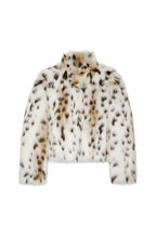 FAUX FUR CROPPED JACKET (LEOPARD)