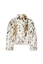 FAUX FUR CROPPED JACKET (LEOPARD)
