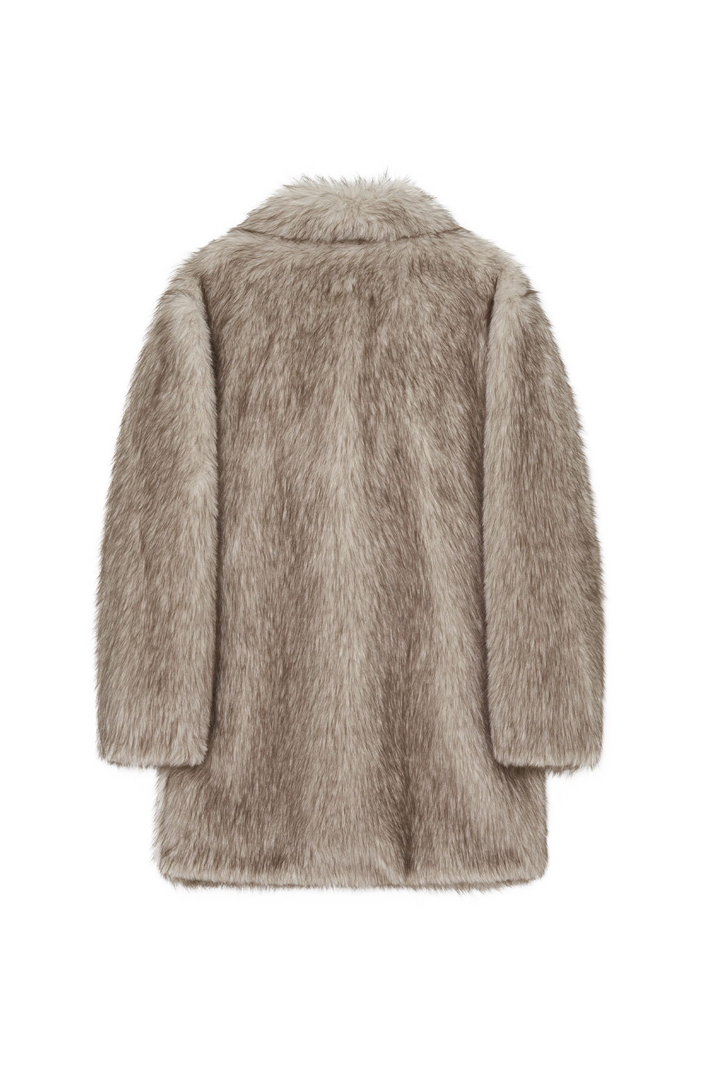 FAUX FUR HALF COAT (BEIGE)