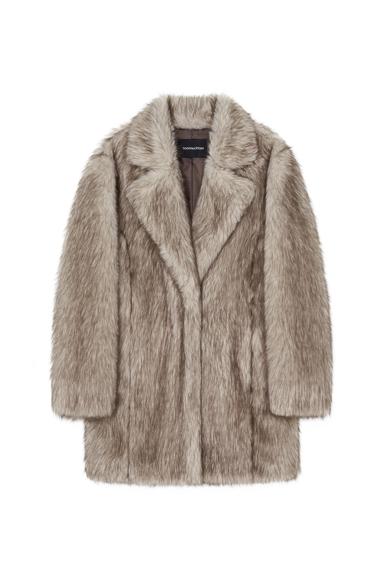 FAUX FUR HALF COAT (BEIGE)