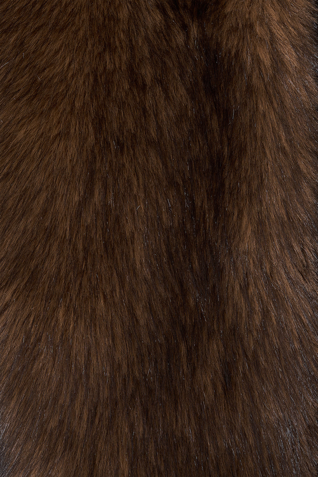 FAUX FUR HALF COAT (BROWN)