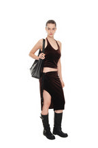 FAUX LEATHER BUCKLE HOBO BAG (BLACK)