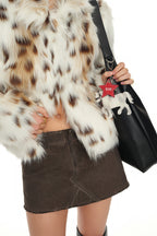 FAUX LEATHER BUCKLE HOBO BAG (BLACK)