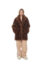 FLEECE PANEL SWEATPANTS (BEIGE)