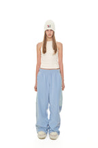FLEECE PANEL SWEATPANTS (BLUE)