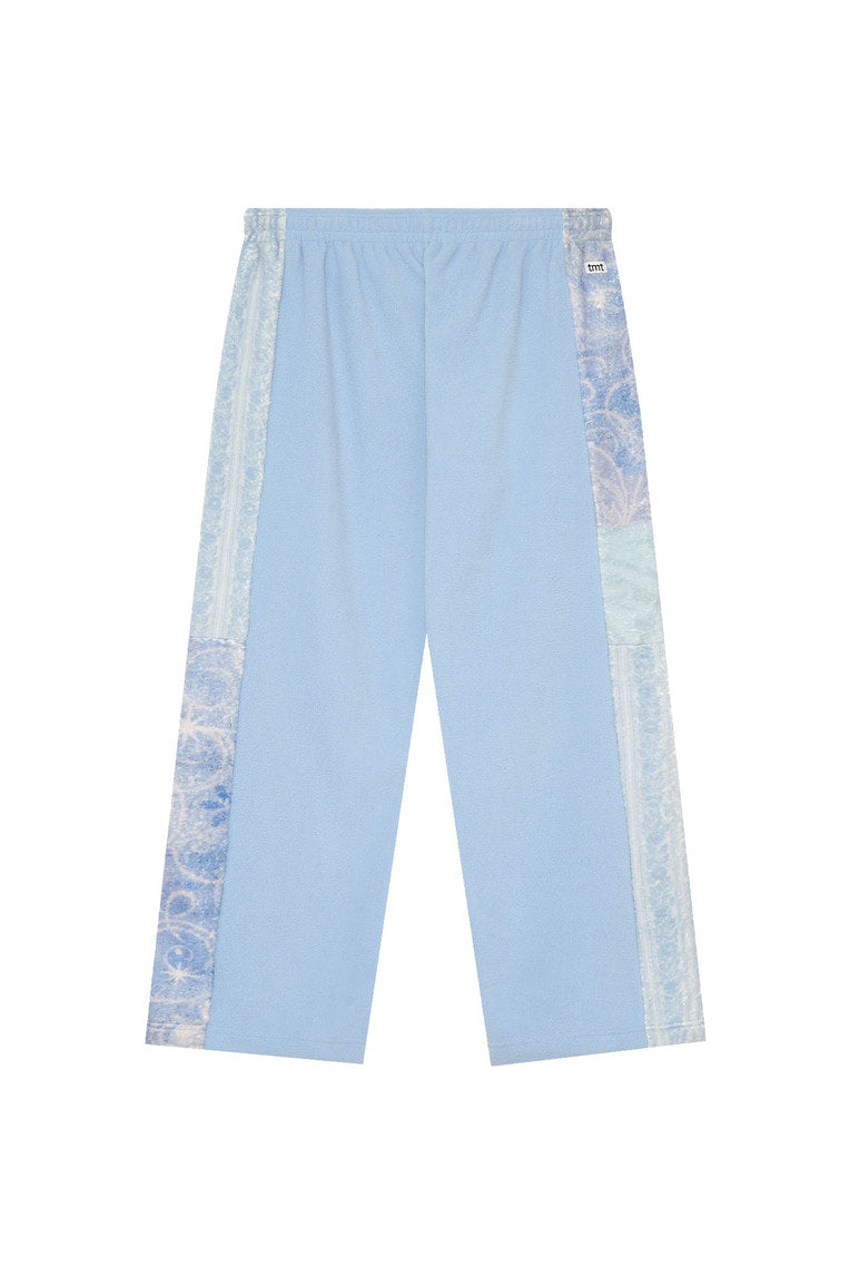 FLEECE PANEL SWEATPANTS (BLUE)