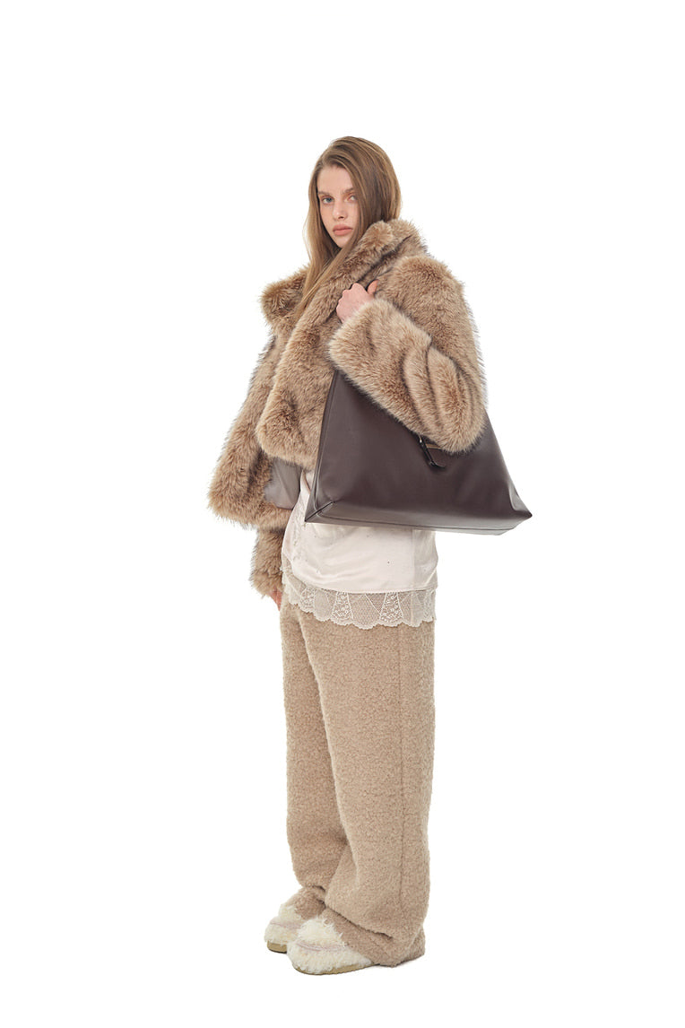 FLEECE SWEATPANTS (BEIGE)