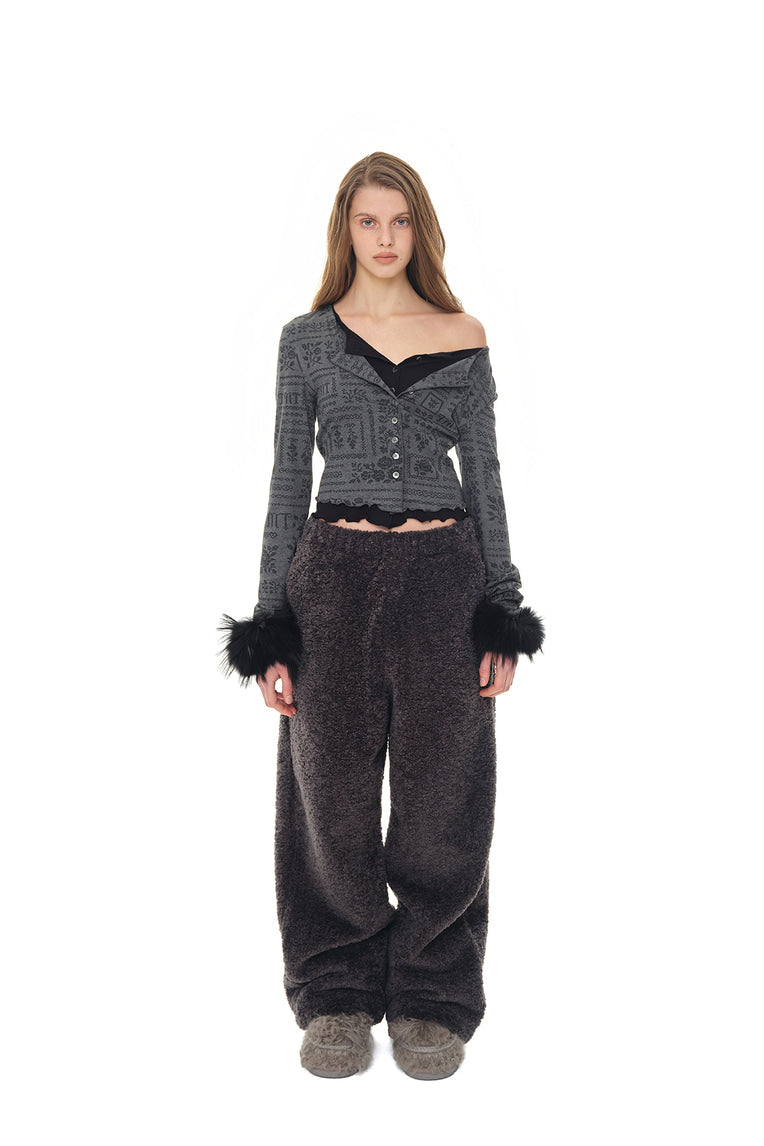 FLEECE SWEATPANTS (CHARCOAL)