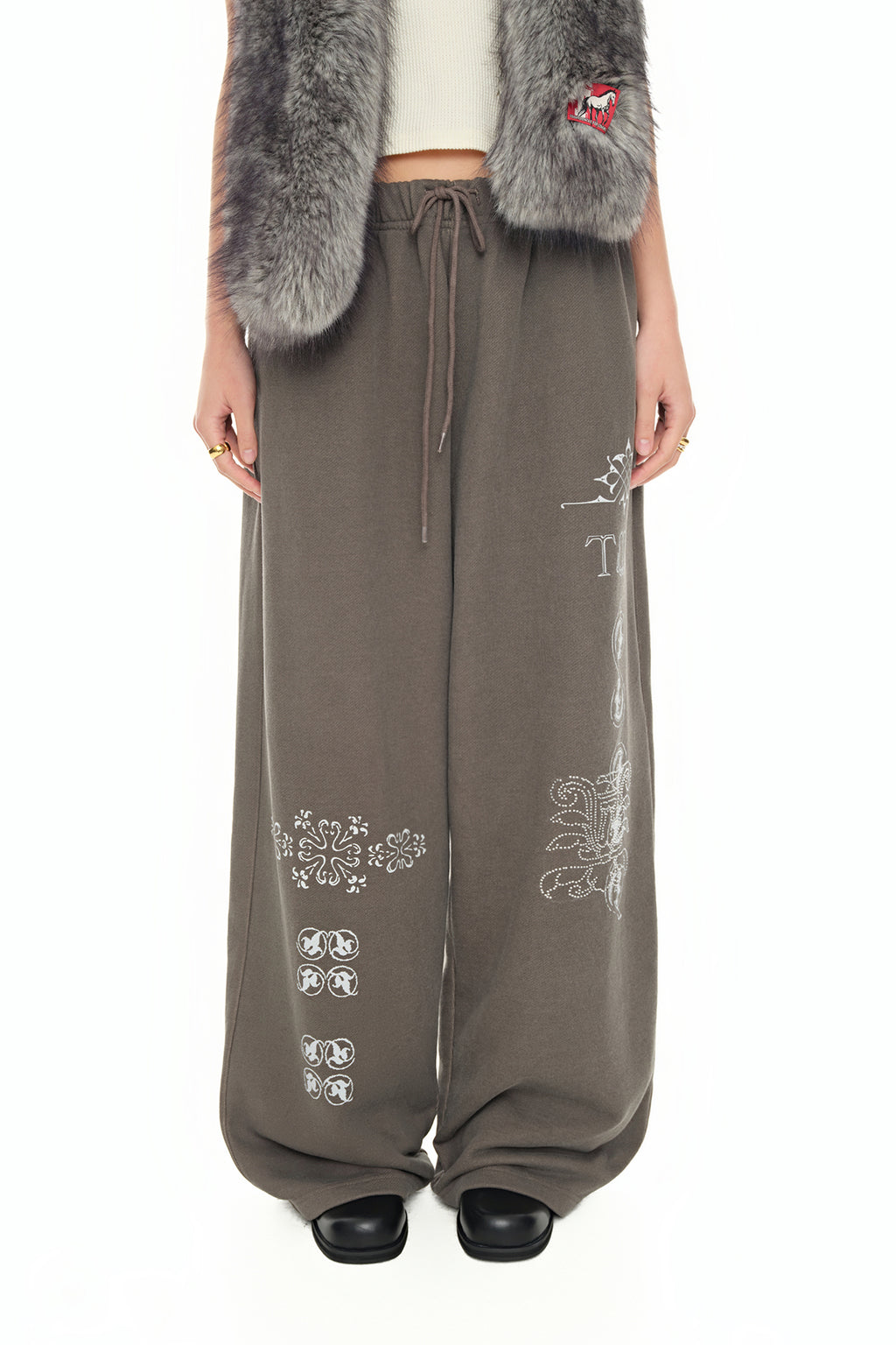 ORNAMENT SWEATPANTS (CHARCOAL)
