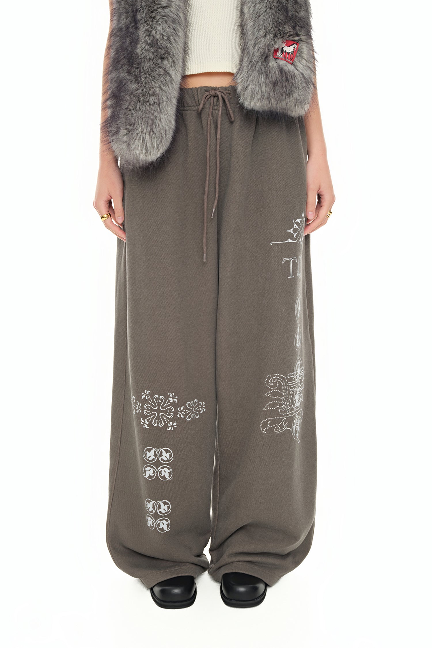 ORNAMENT SWEATPANTS (CHARCOAL)