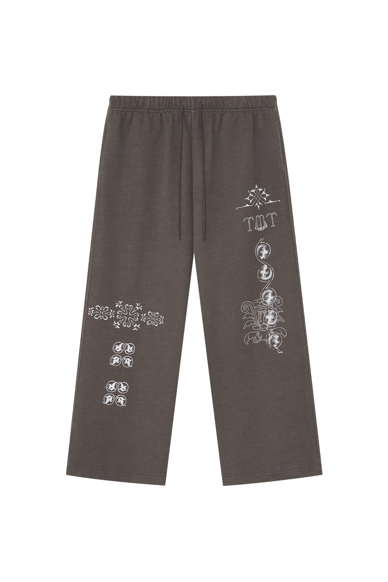 ORNAMENT SWEATPANTS (CHARCOAL)