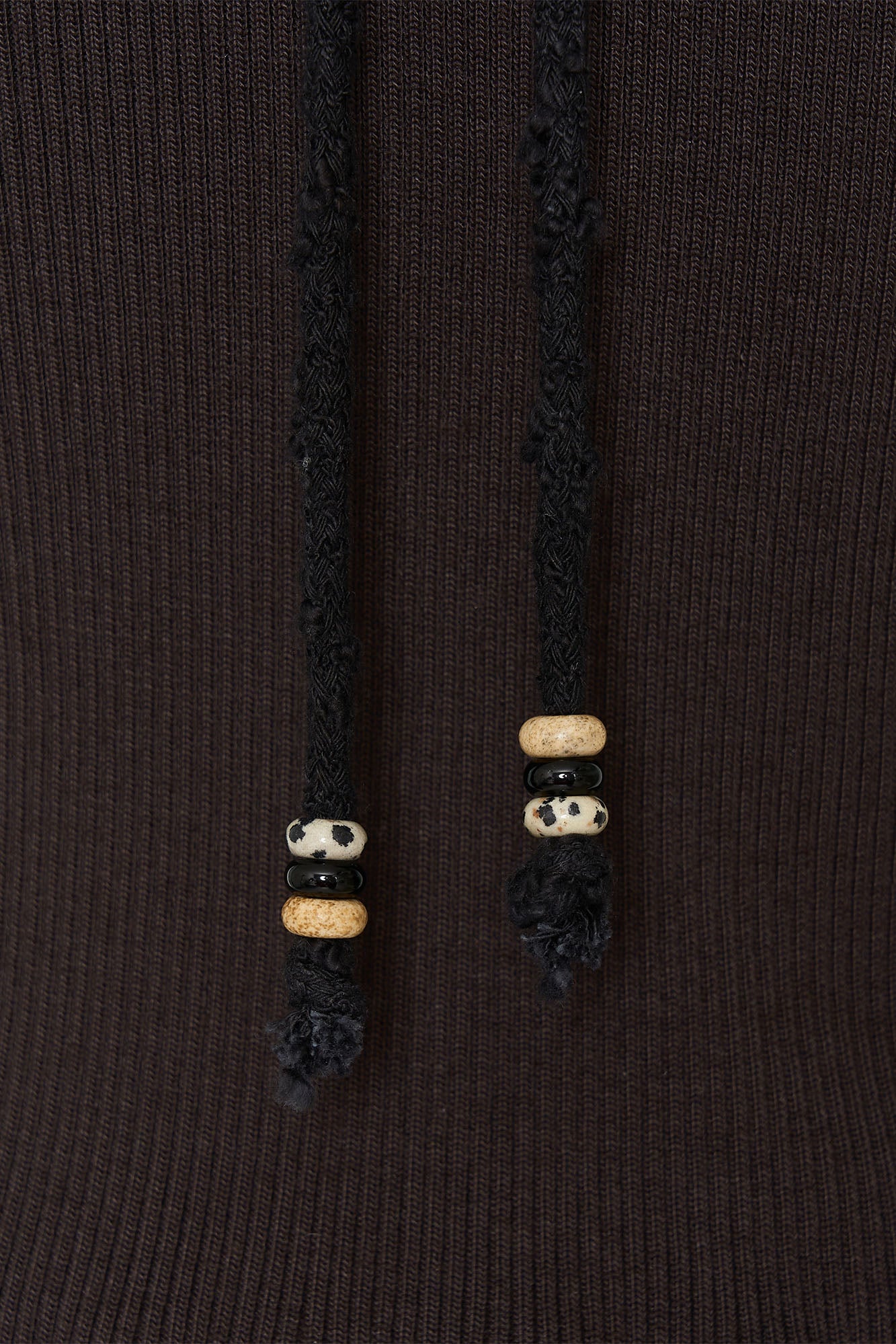 VELOUR HALTER TANK TOP (DARK BROWN)