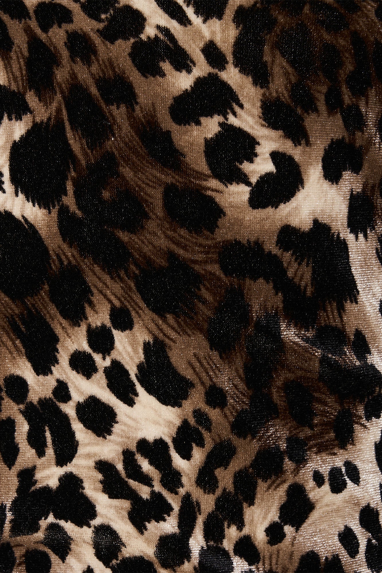 VELOUR HALTER TANK TOP (LEOPARD)