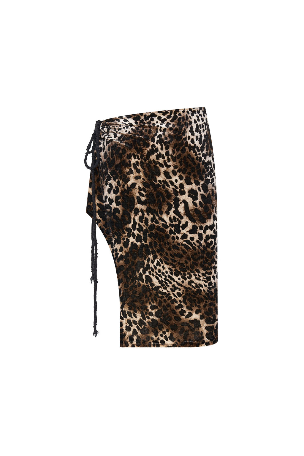 VELOUR MIDI SKIRT (LEOPARD)