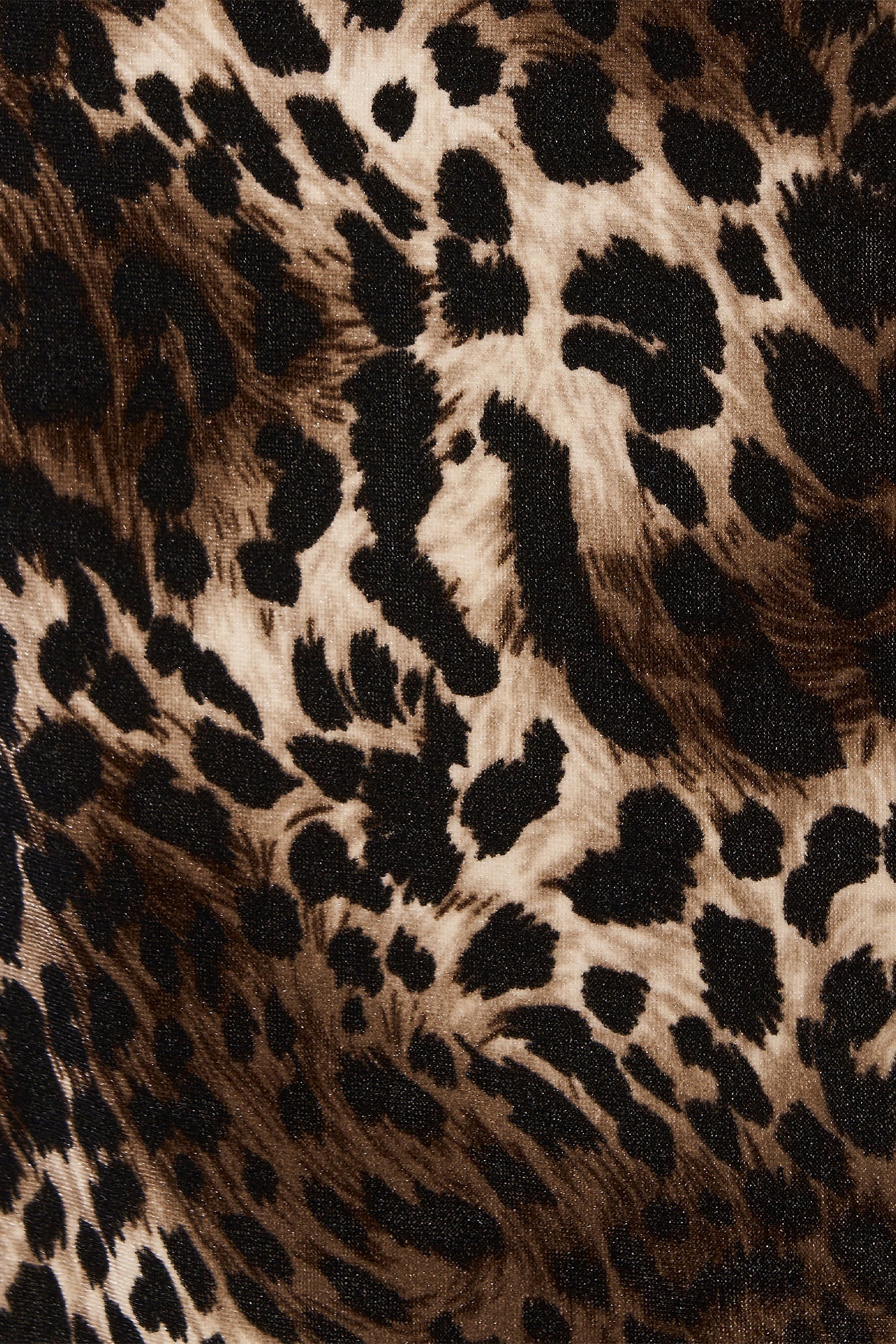 VELOUR MIDI SKIRT (LEOPARD)