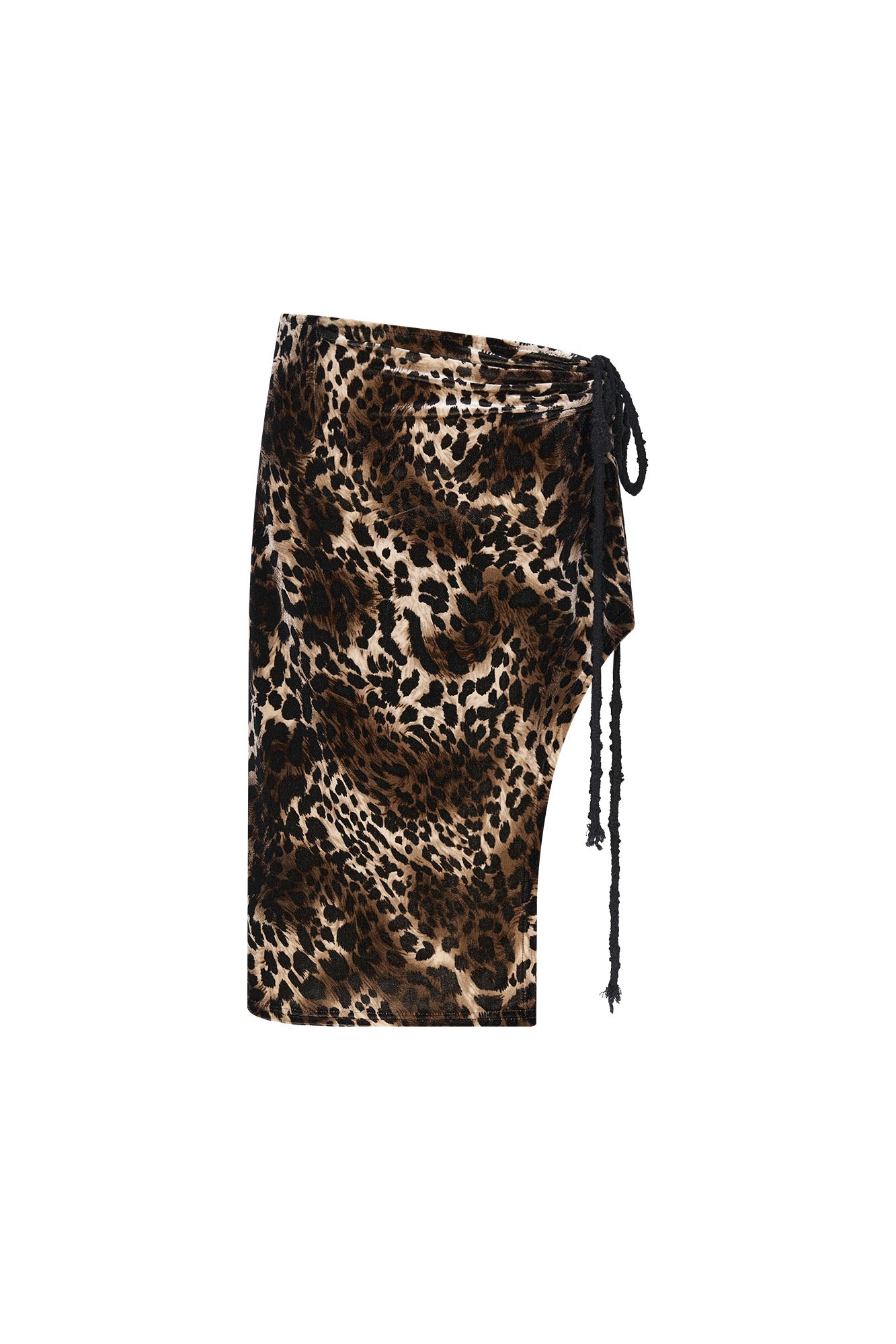VELOUR MIDI SKIRT (LEOPARD)