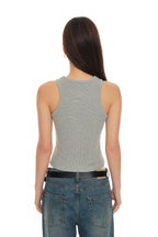 WAFFLE TANK TOP (GREY)