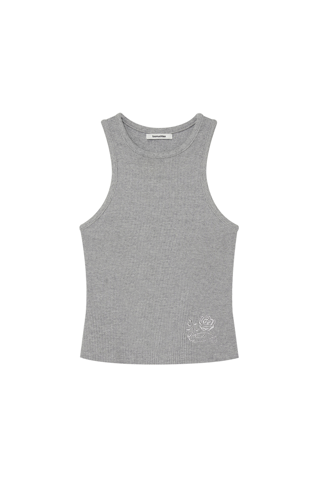 WAFFLE TANK TOP (GREY)
