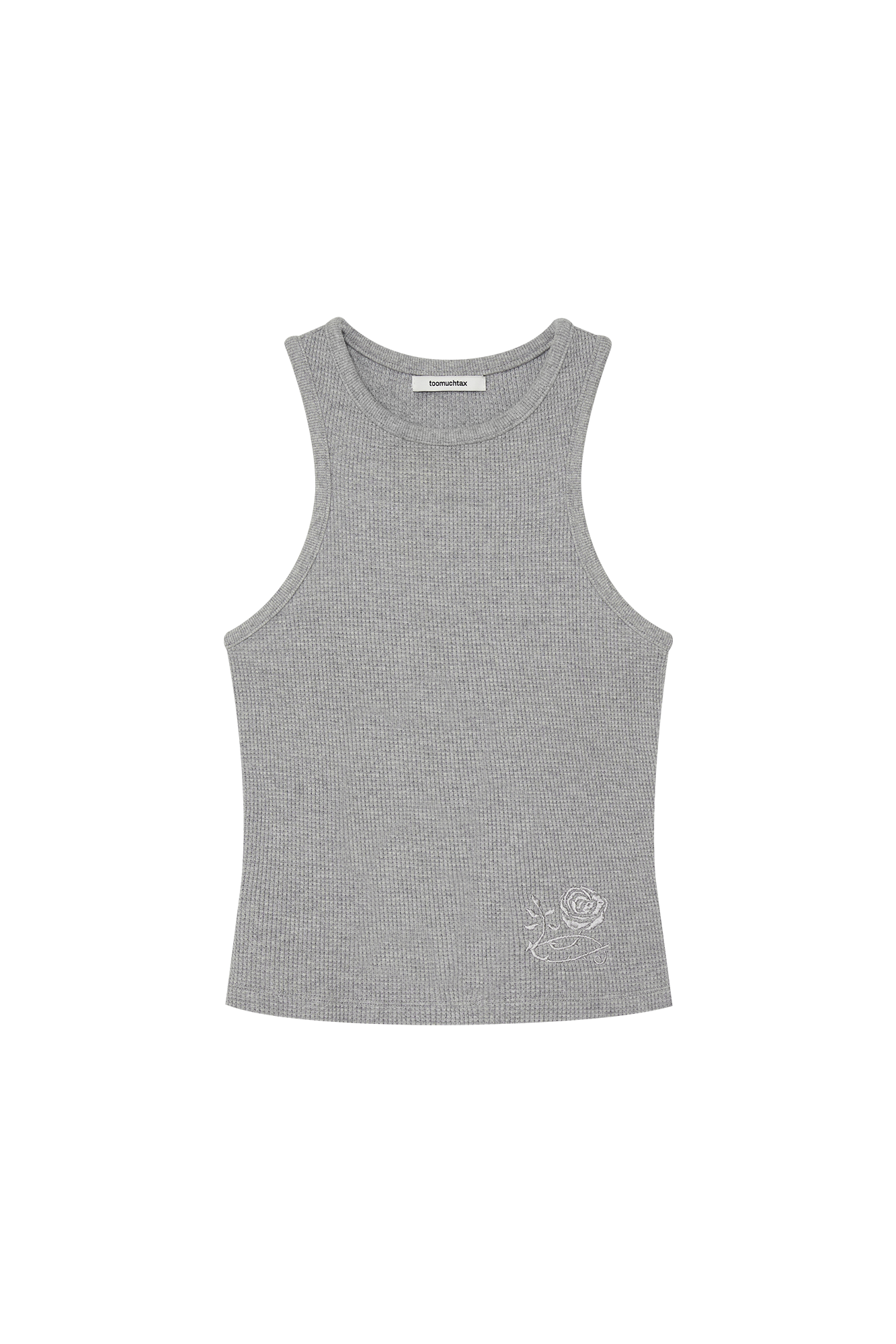 WAFFLE TANK TOP (GREY)