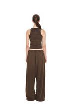 WAFFLE TANK TOP (WASHED BROWN)