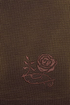 WAFFLE TANK TOP (WASHED BROWN)