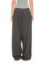 WESTERN BEAD WAFFLE PANTS (CHARCOAL)