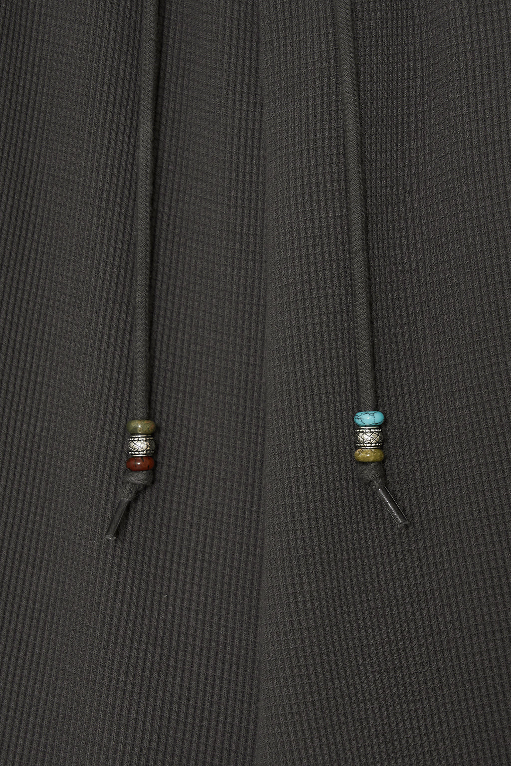 WESTERN BEAD WAFFLE PANTS (CHARCOAL)