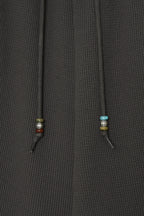 WESTERN BEAD WAFFLE PANTS (CHARCOAL)