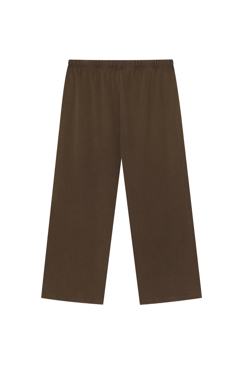 WESTERN BEAD WAFFLE PANTS (WASHED BROWN)