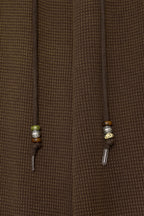 WESTERN BEAD WAFFLE PANTS (WASHED BROWN)