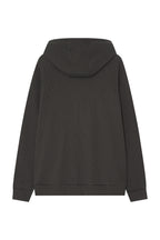 WESTERN BEAD WAFFLE ZIP-UP HOODIE (CHARCOAL)